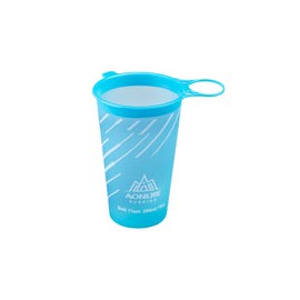 Vaso Para Agua Aonijie Reutilizable Plegable 200ml Azul Cielo