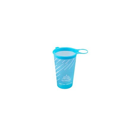 Vaso Para Agua Aonijie Reutilizable Plegable 200ml Azul Cielo