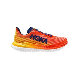 Tenis Hoka Running MACH 5 Rojo Naranja Hombre