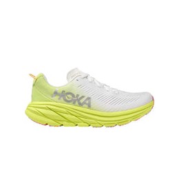 Tenis Hoka Running RINCON 3 Blanco Amarillo Mujer