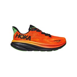 Tenis Hoka CLIFTON 9 Running Naranja Negro Hombre