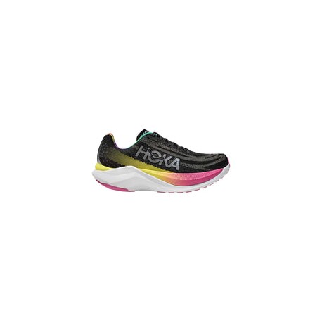 Tenis Hoka Running MACH X Negro Plata Hombre