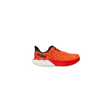 Tenis Hoka Running ARAHI 6 Naranja Verde Hombre