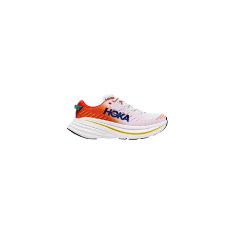 Tenis Hoka BONDI X Running Blanco Naranja Hombre