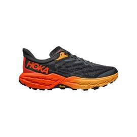 Tenis Hoka Trail Running SPEEDGOAT 5 WIDE Negro Naranja Hombre