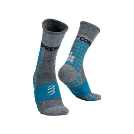 Calceta Compressport Ultra Trail Socks Grey Melange