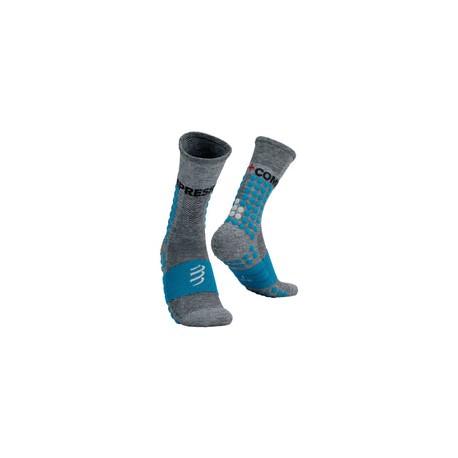 Calceta Compressport Ultra Trail Socks Grey Melange