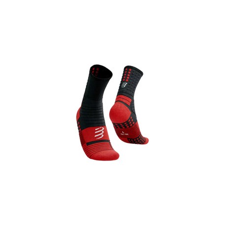 Calceta Compressport Pro Marathon Socks High Risk Red de My