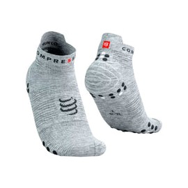 Calceta Compressport PRO RACING SOCKS V4L Run Low Grey Melange