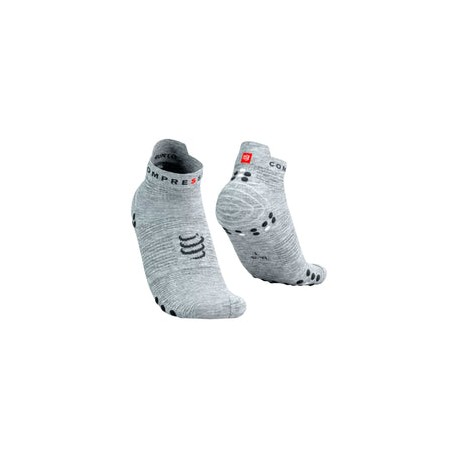 Calceta Compressport PRO RACING SOCKS V4L Run Low Grey Melange