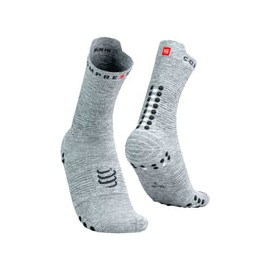 Calceta Compressport PRO RACING SOCKS V4 Run High Grey Melange