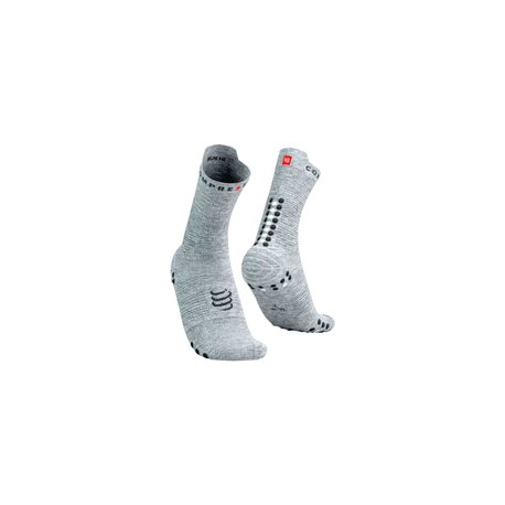 Calceta Compressport PRO RACING SOCKS V4 Run High Grey Melange