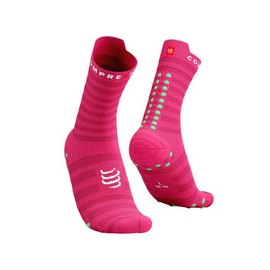 Calceta Compressport PRO RACING V4.0 UltraLight Run High Hot Pink