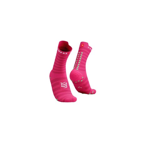 Calceta Compressport PRO RACING V4.0 UltraLight Run High Hot Pink