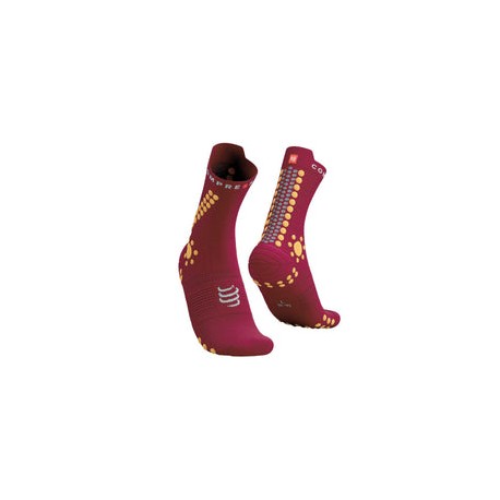 Calceta Compressport PRO RACING SOCKS V4 Trail Guindo