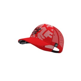 Compressport Gorra Trucker rojo blanco