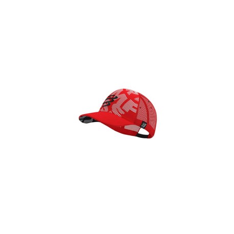 Compressport Gorra Trucker rojo blanco