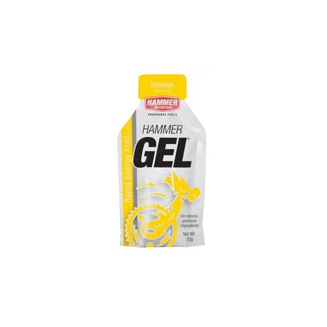 Hammer Gel energético sin cafeína sabor platano