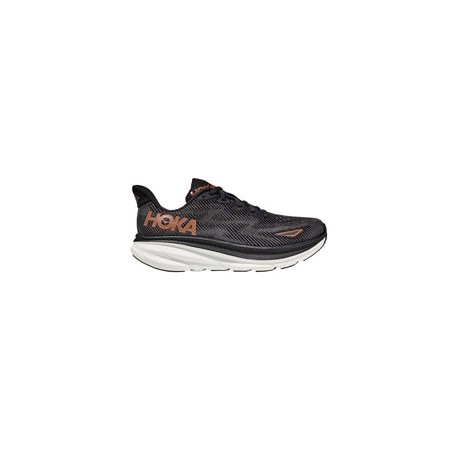 Tenis Hoka CLIFTON 9 Running Negro Cobre Mujer