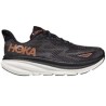 Tenis Hoka CLIFTON 9 Running Negro Cobre Mujer