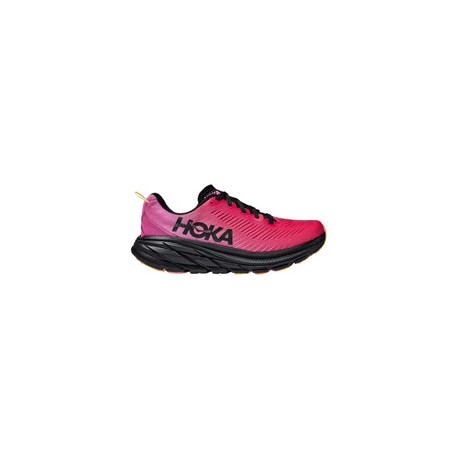 Tenis Hoka Running RINCON 3 Rosa Negro Mujer