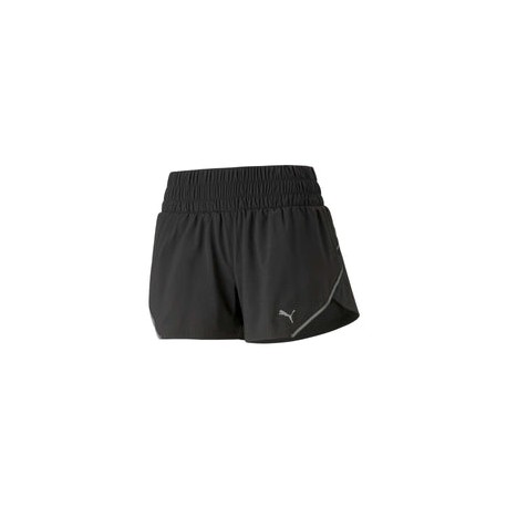 Short Deportivo Puma RUN WOVEN 3" Negro Mujer